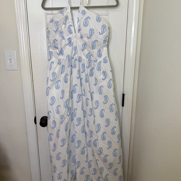 Blue printed halter dress - Picture 8 of 8